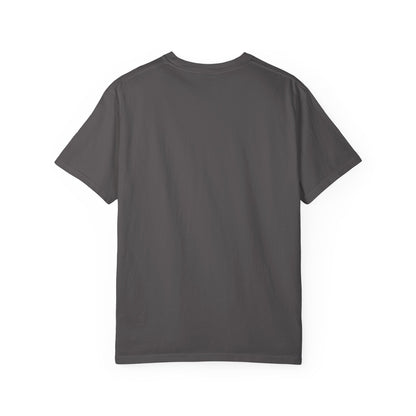 Vintage-Inspired Unisex Garment-Dyed T-Shirt with Rock Band Logo