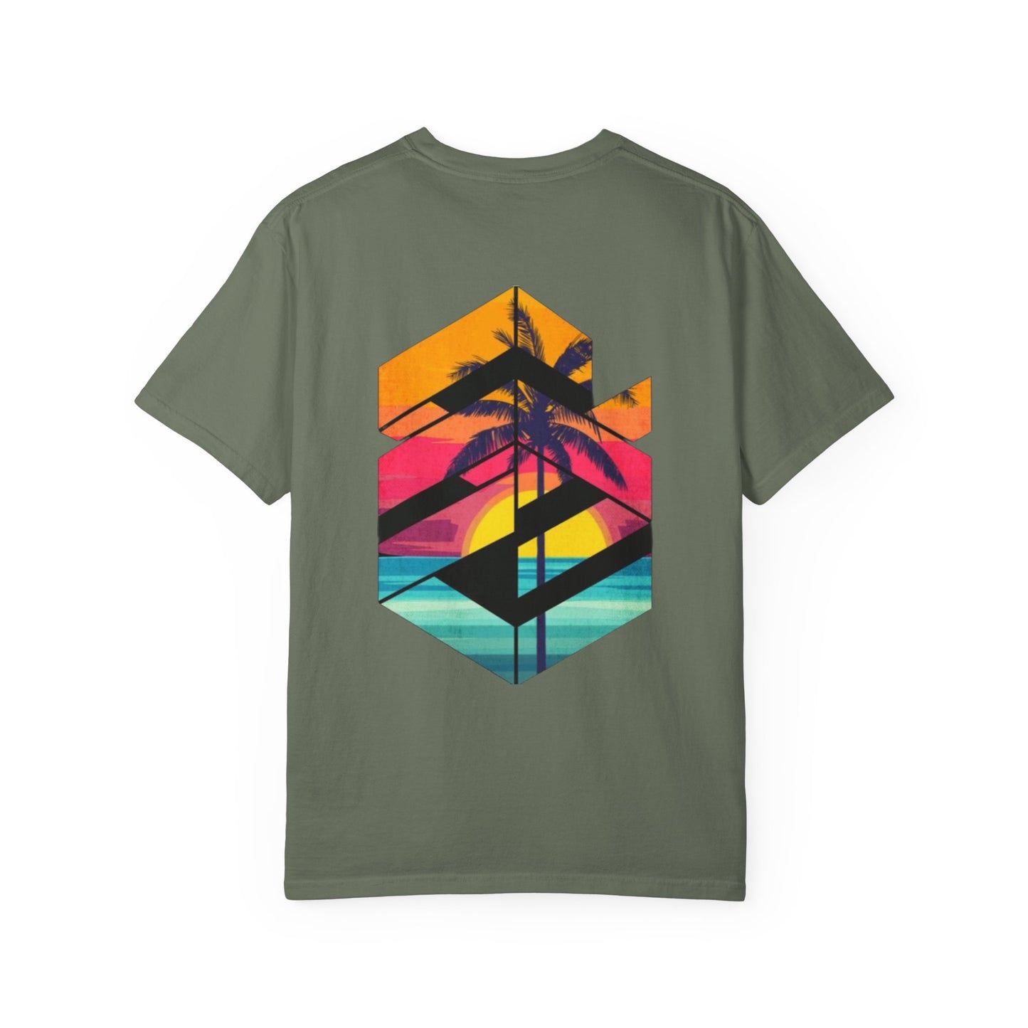 Tropical Sunset Unisex T-Shirt | Beach Vibes & Relaxation