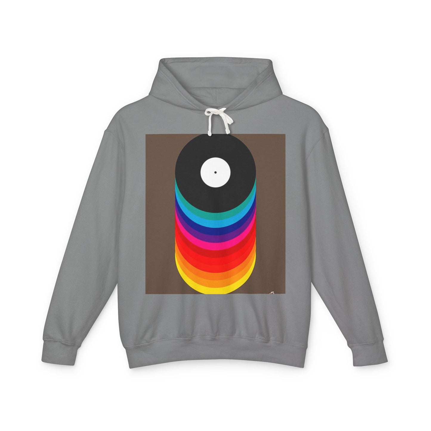 Colorful Vinyl Record Unisex Lightweight Hoodie