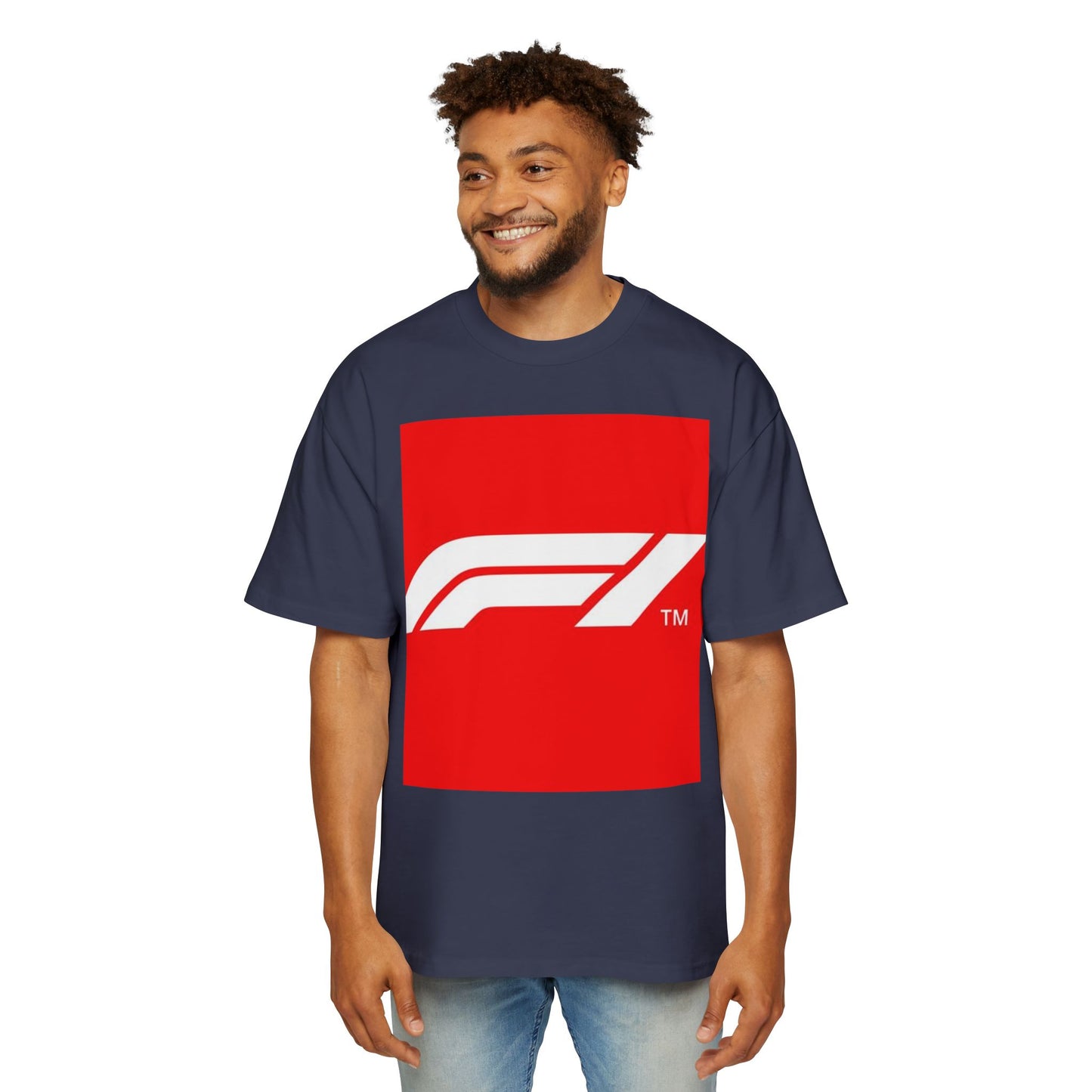 Racing Graphic Tee — Bold Red F1 Logo Shirt
