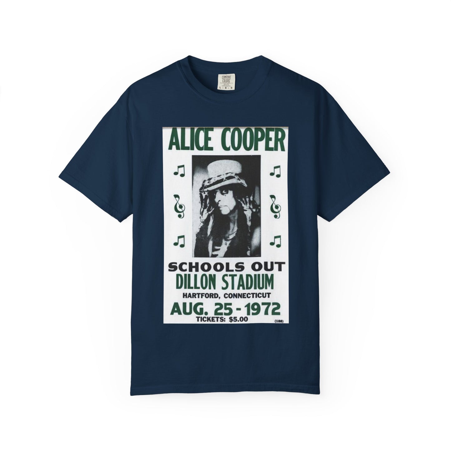 Vintage Alice Cooper Concert T-Shirt - Unisex Garment-Dyed Tee