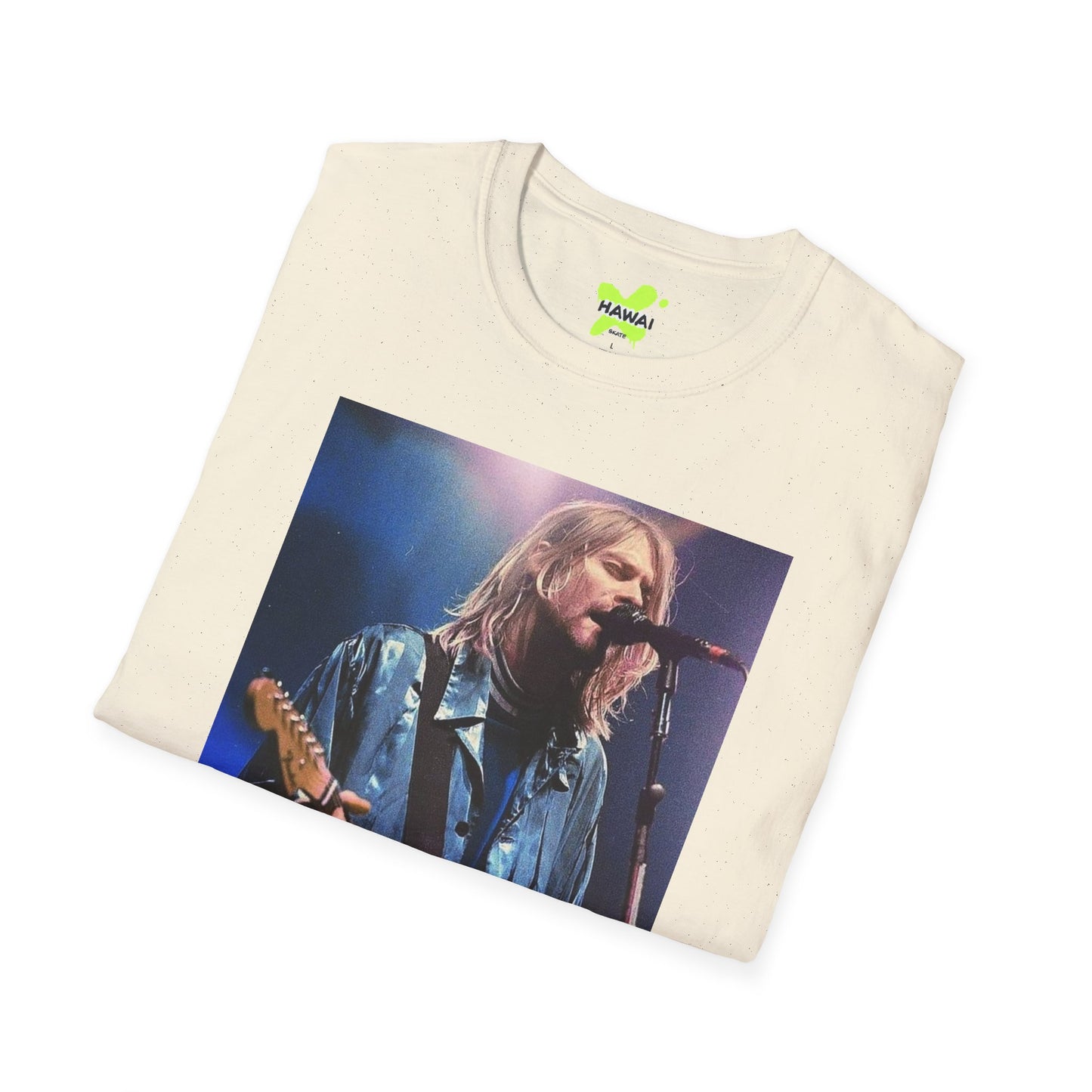 Kurt Cobain Unisex Softstyle T-Shirt - Retro Grunge Band Tee