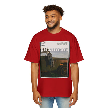 Alignment Vintage Jeep Graphic Tee – Men's Oversized Photo Print