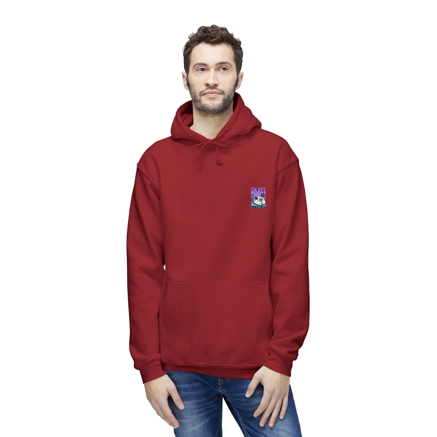 Unisex Hooded Sweatshirt - Extreme Smile Design, Perfect for Casual Adventures