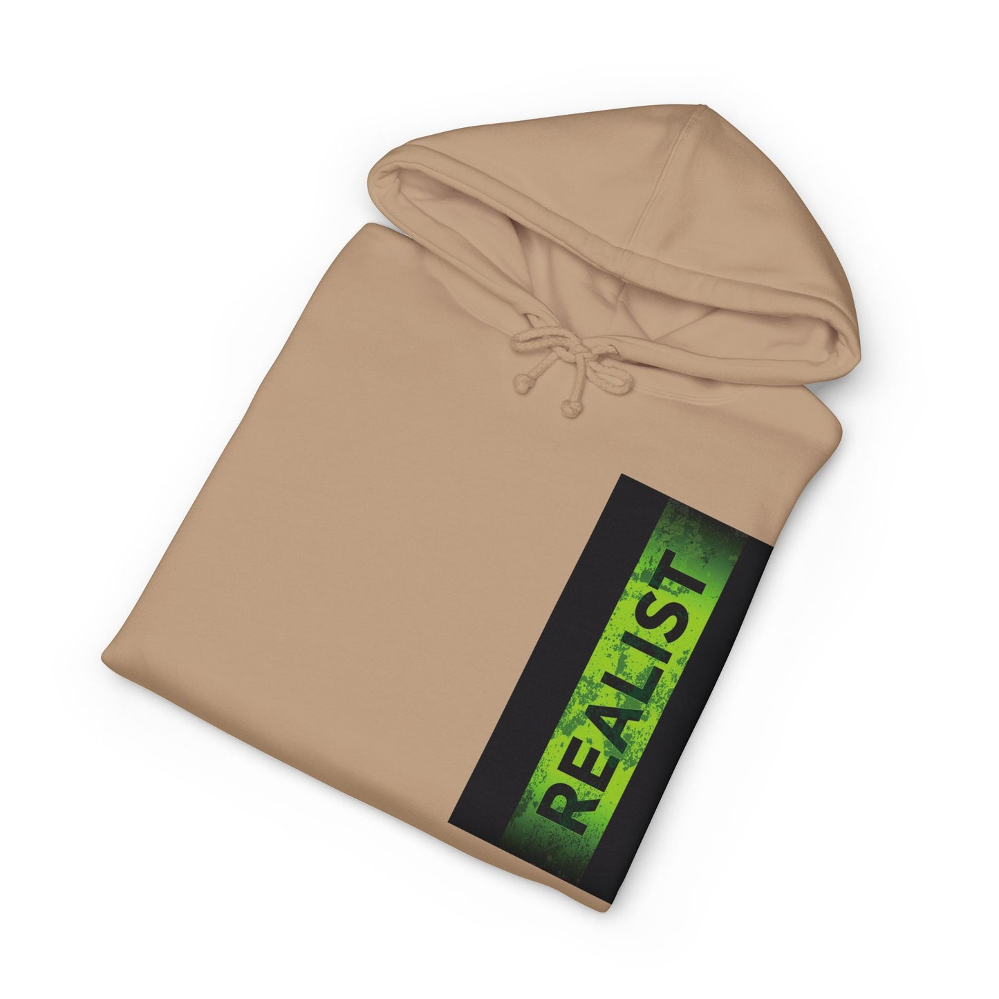 Realist Ghost Hoodie — Neon Yellow Graphic Pullover