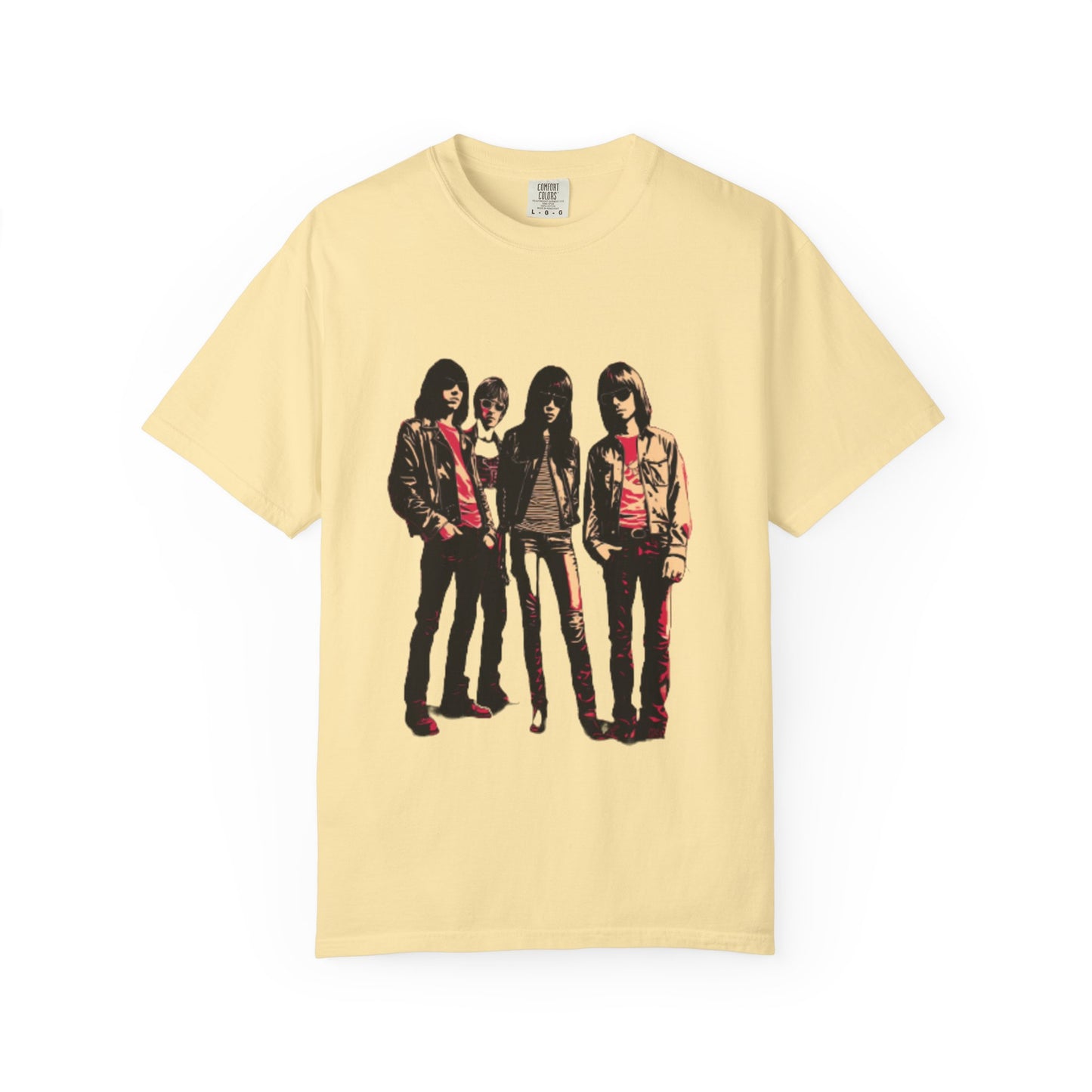 Rock Band Graphic Unisex Garment-Dyed T-Shirt