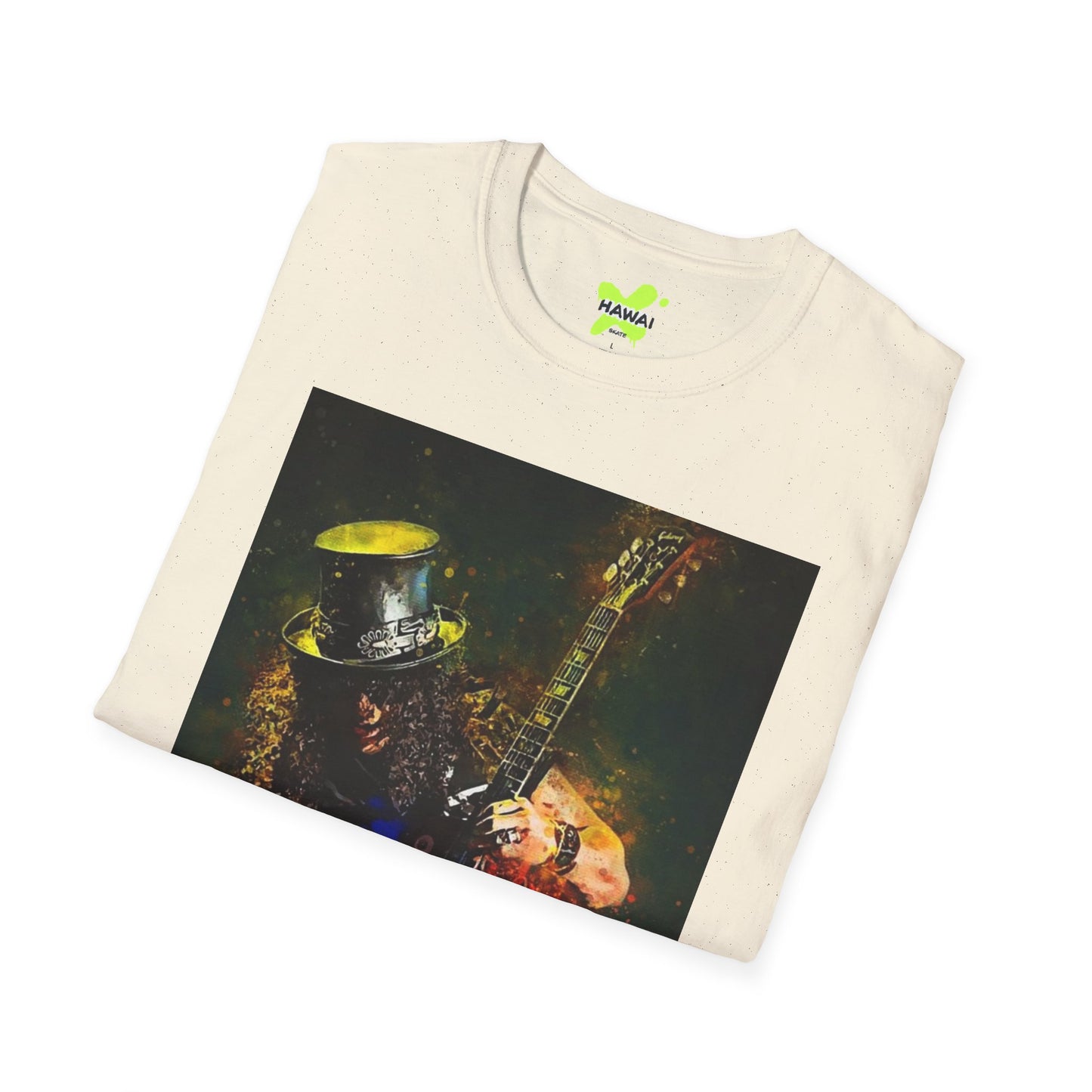 Rock Legend Unisex Softstyle T-Shirt - Vintage Guitar Design