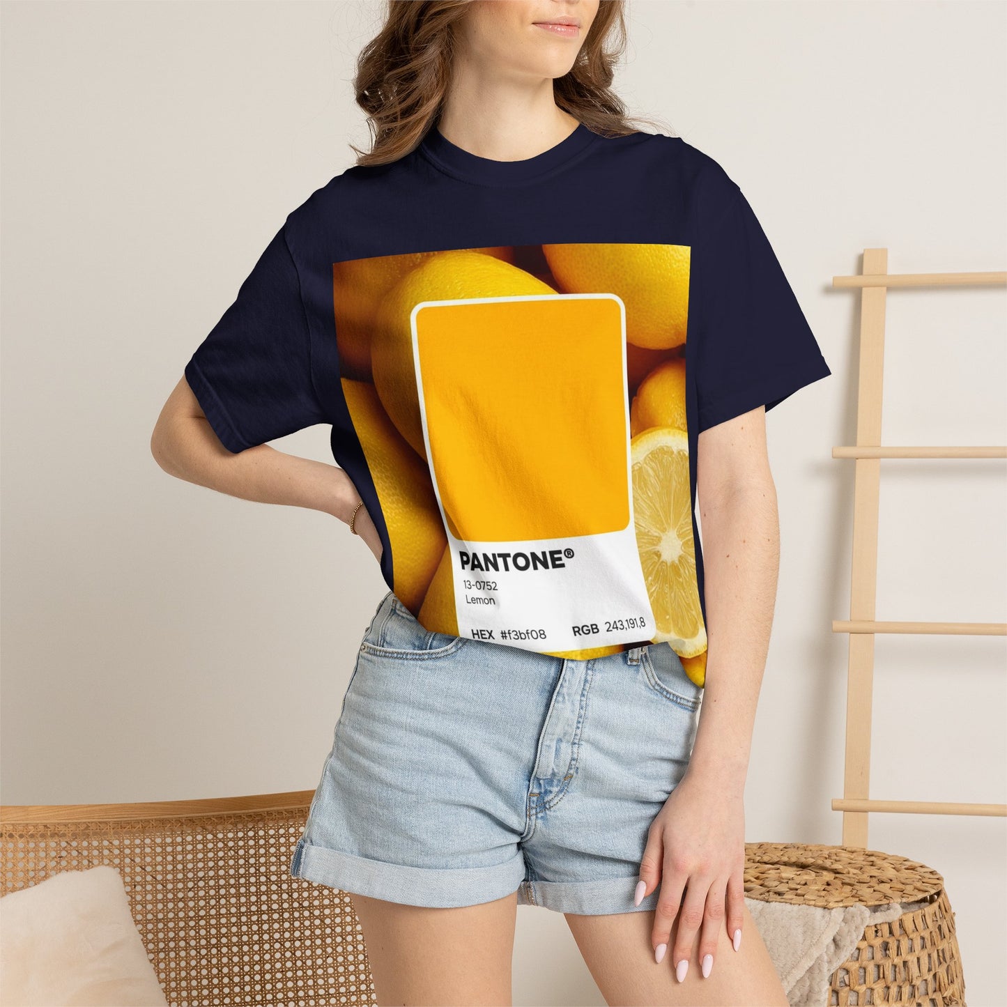 Pantone Lemon Print T-Shirt
