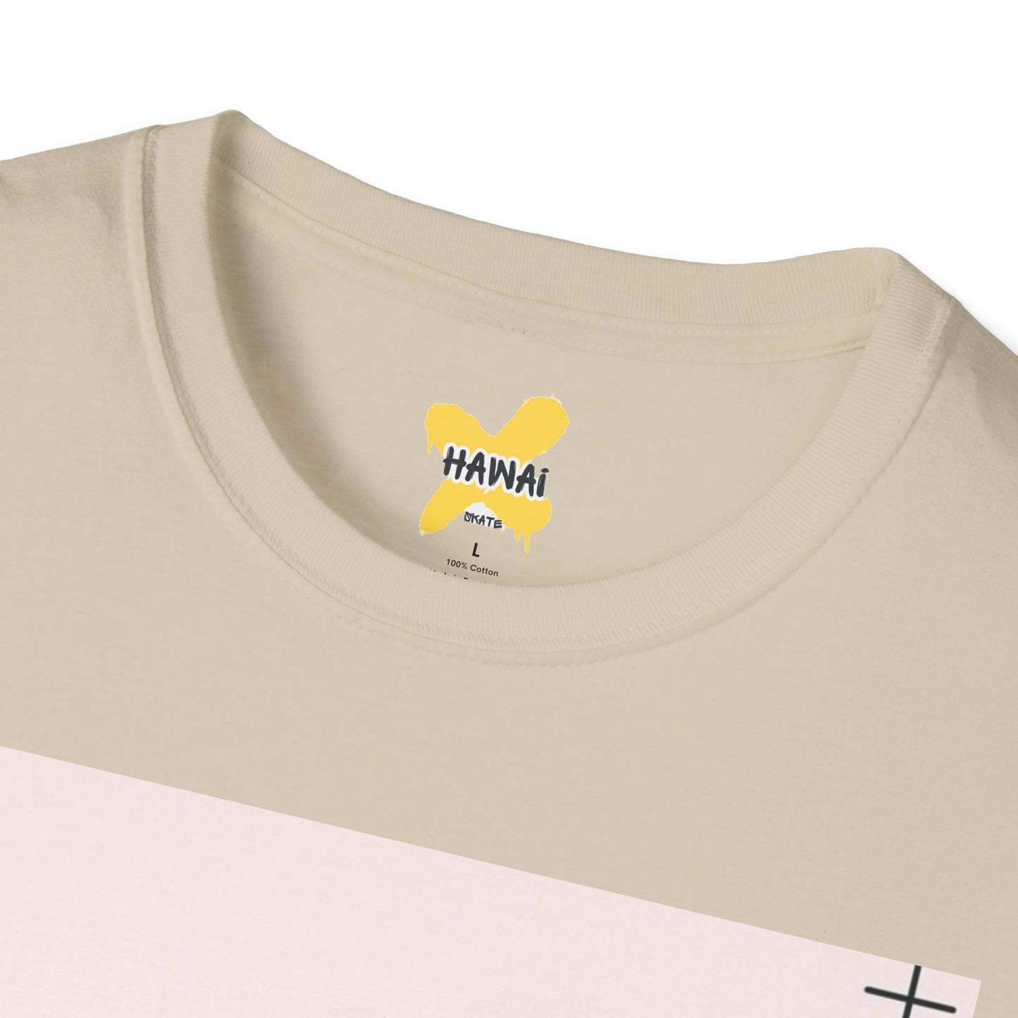 Retro Aesthetic Unisex Softstyle T-Shirt - Vintage Clouds & Texture Design