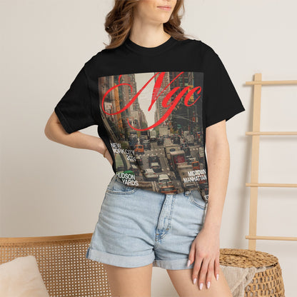NYC Traffic Photo Tee — Midtown Manhattan Hudson Yards Graphic T-Shirt