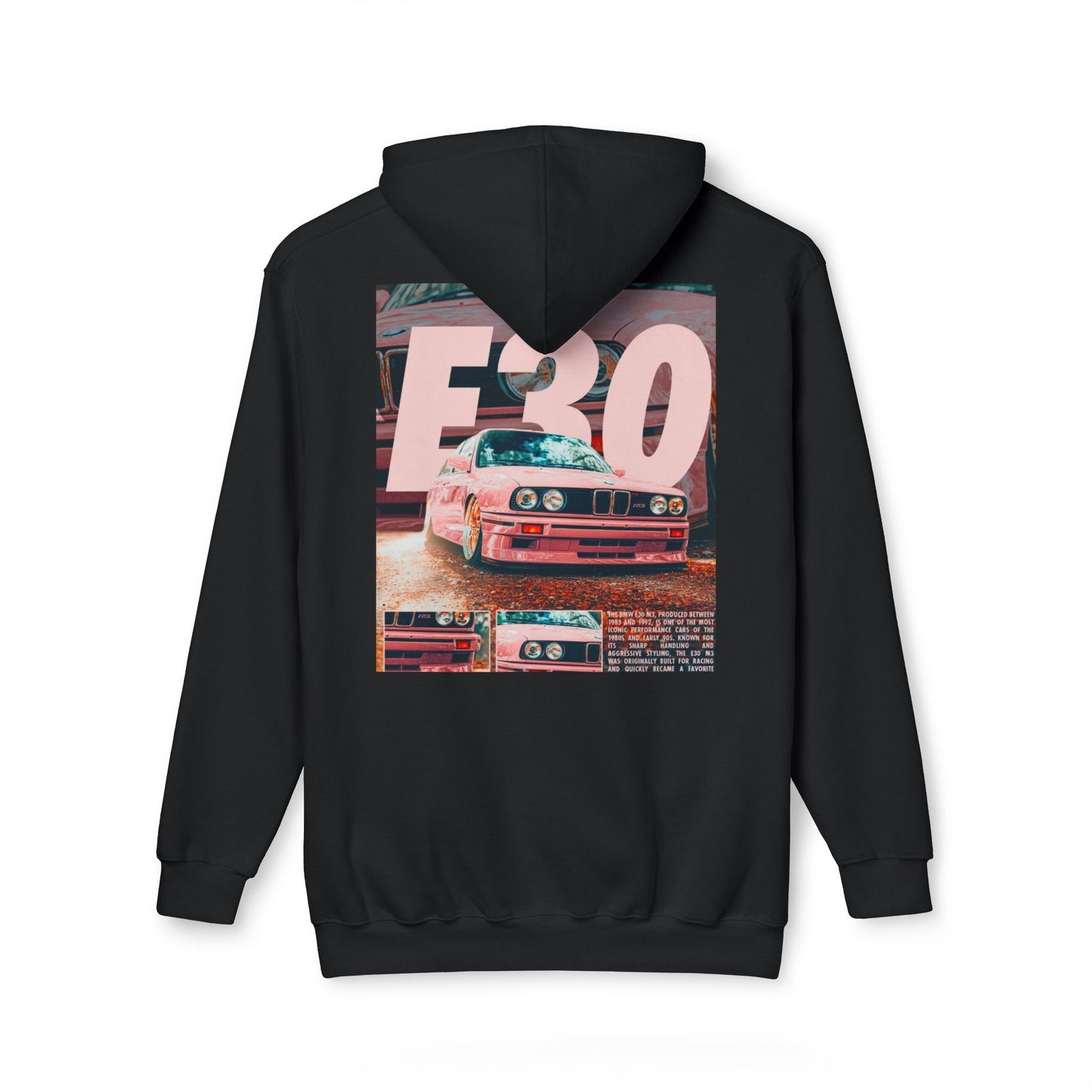 E30 Vintage Car Unisex Hooded Sweatshirt - Casual Comfort for Car Enthusiasts
