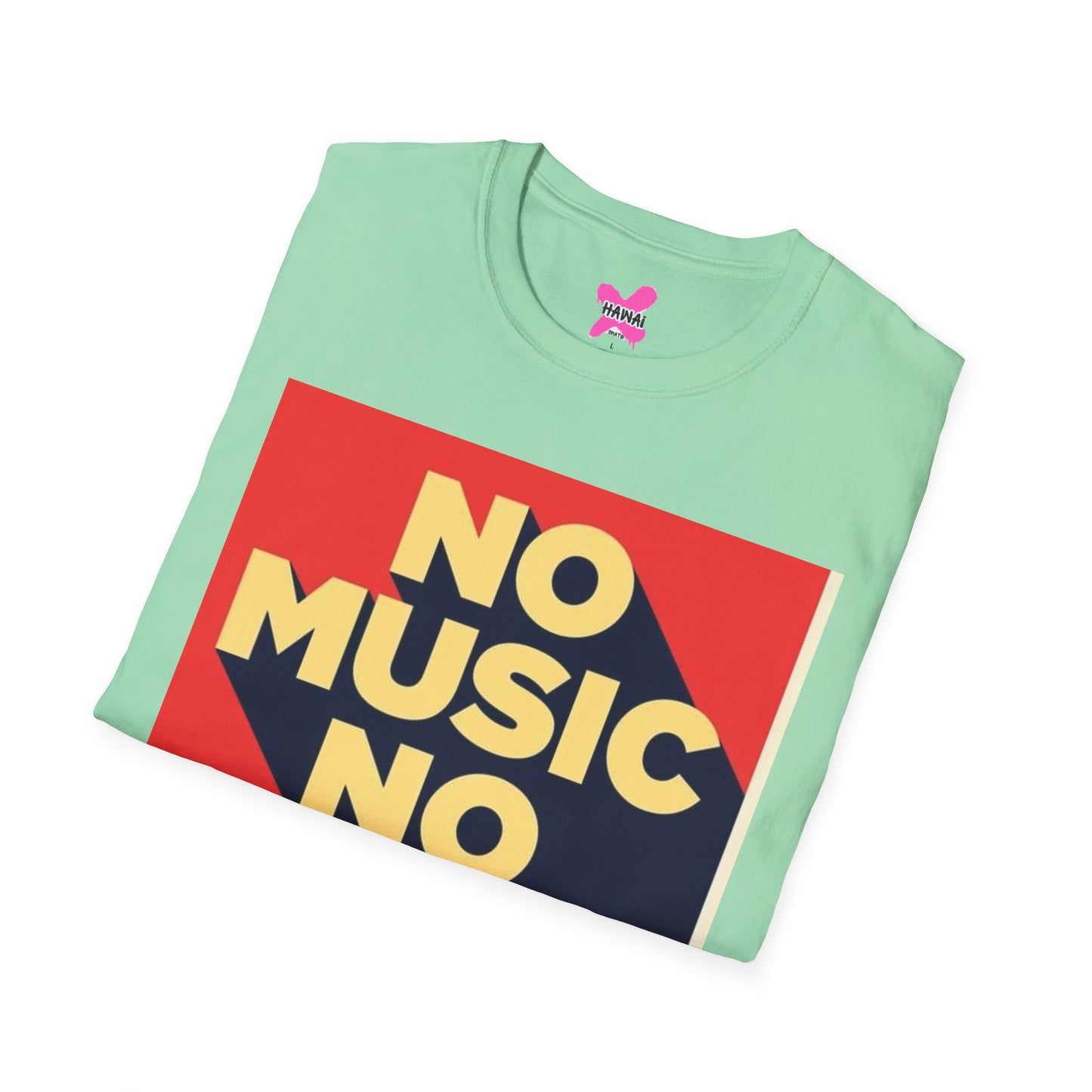 No Music No Life Unisex Softstyle T-Shirt – Music Lover's Essential