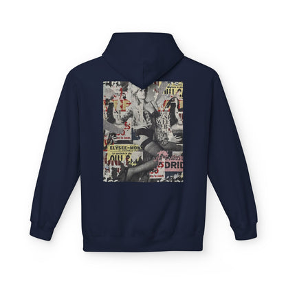 Vintage Graphic Unisex Midweight Fleece Hoodie - Soft Comfortable Layering