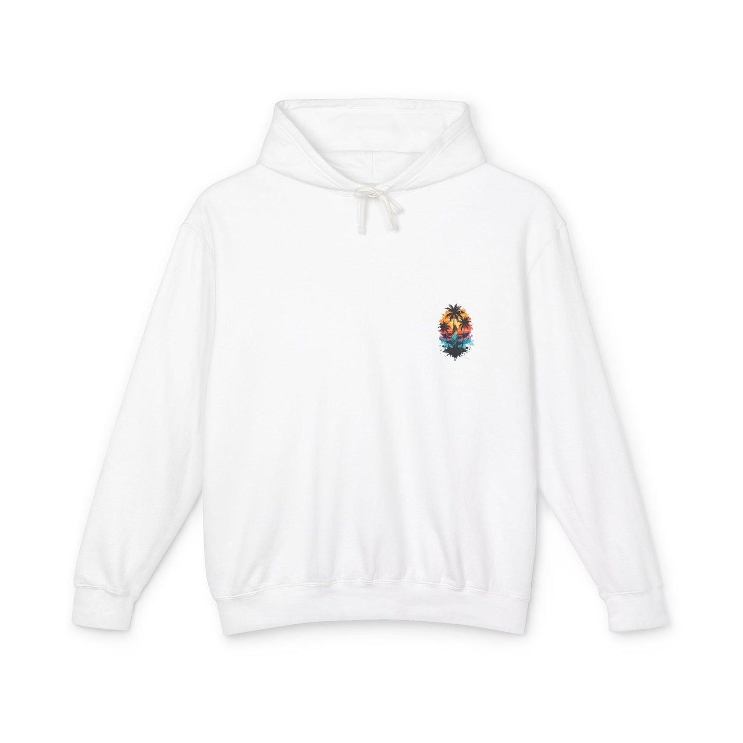 Coastal Sunset Surf Hoodie - Unisex Lightweight Hooded Sweatshirt