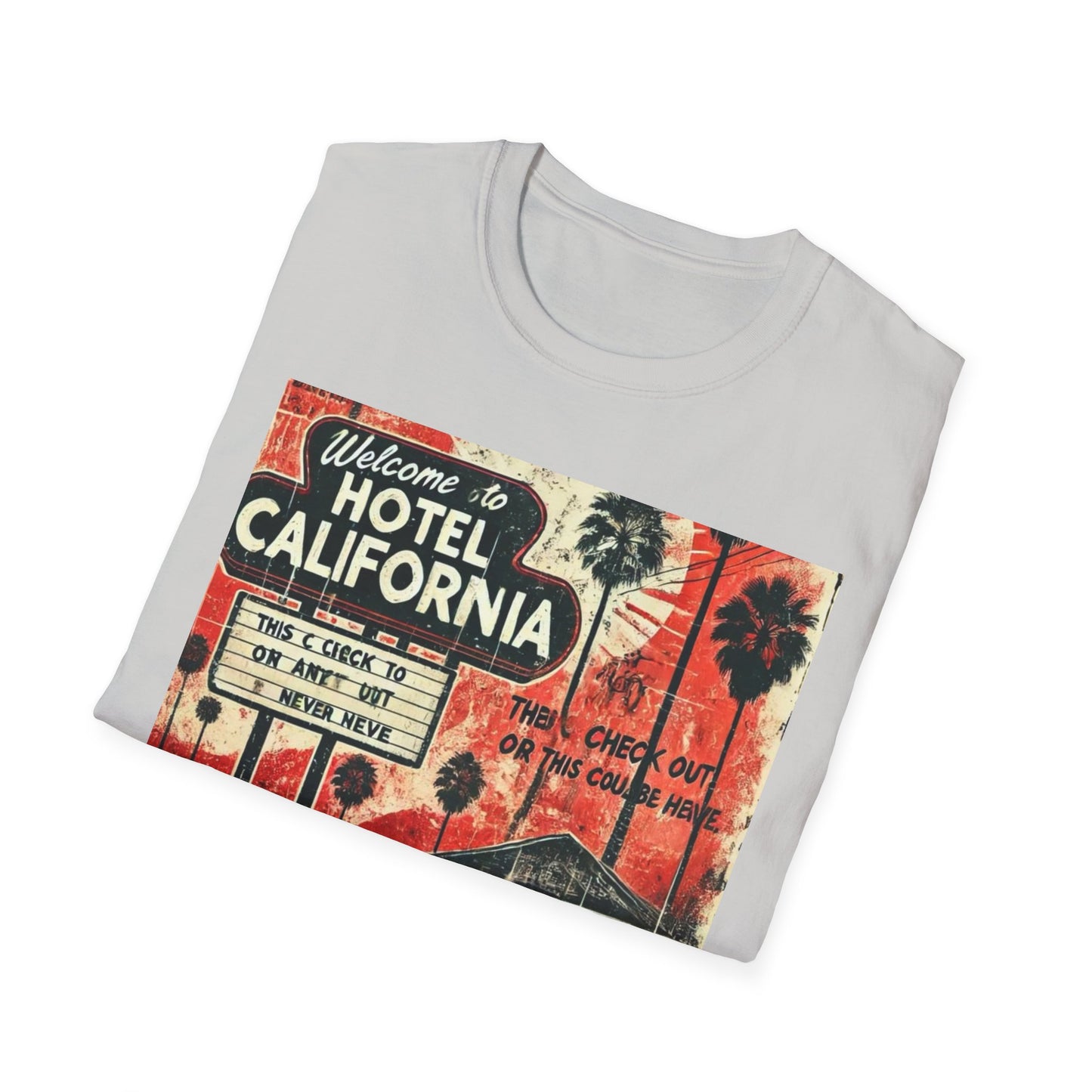 Vintage Hotel California Graphic T-Shirt – Perfect for Music Lovers