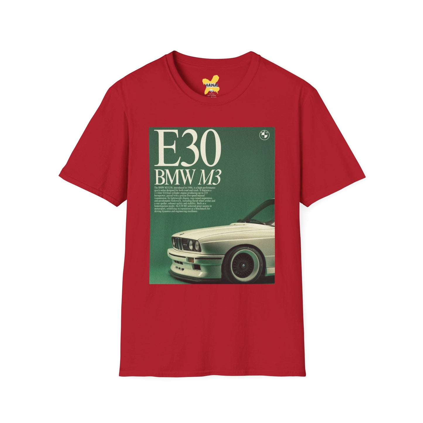 E30 BMW M3 Graphic Unisex T-Shirt - Classic Car Enthusiast Tee