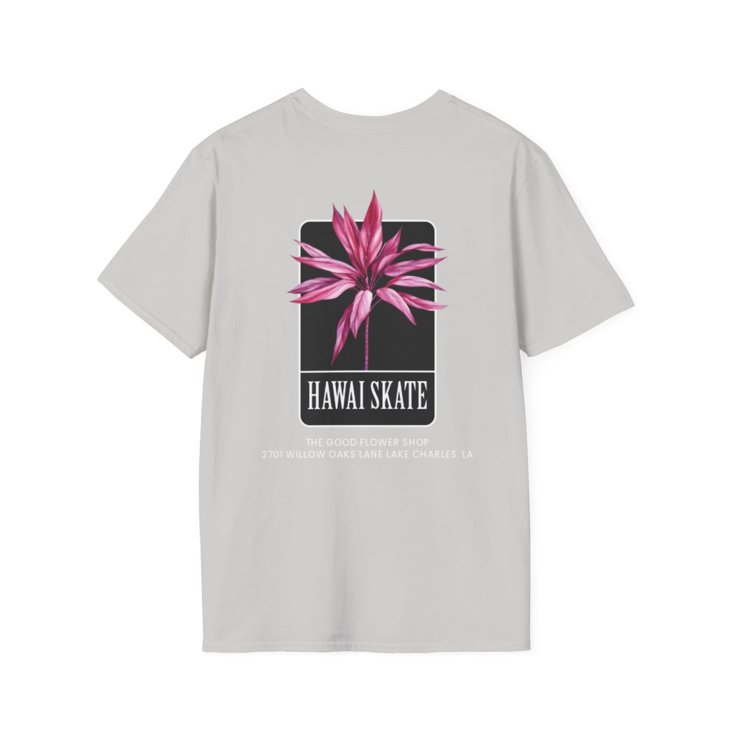 Hawaii Skate Floral Unisex T-Shirt - Relaxed Fit Graphic Tee