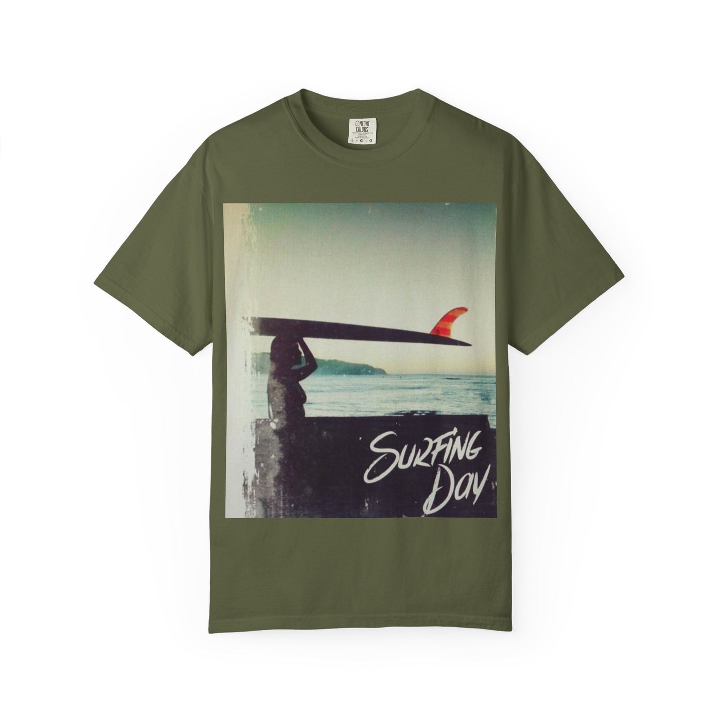 Surfing Day Unisex Tee | Vintage Style T-shirt for Beach Lovers, Summer Vibes, Gift for Surfers, Casual Strolling, Summer Outings