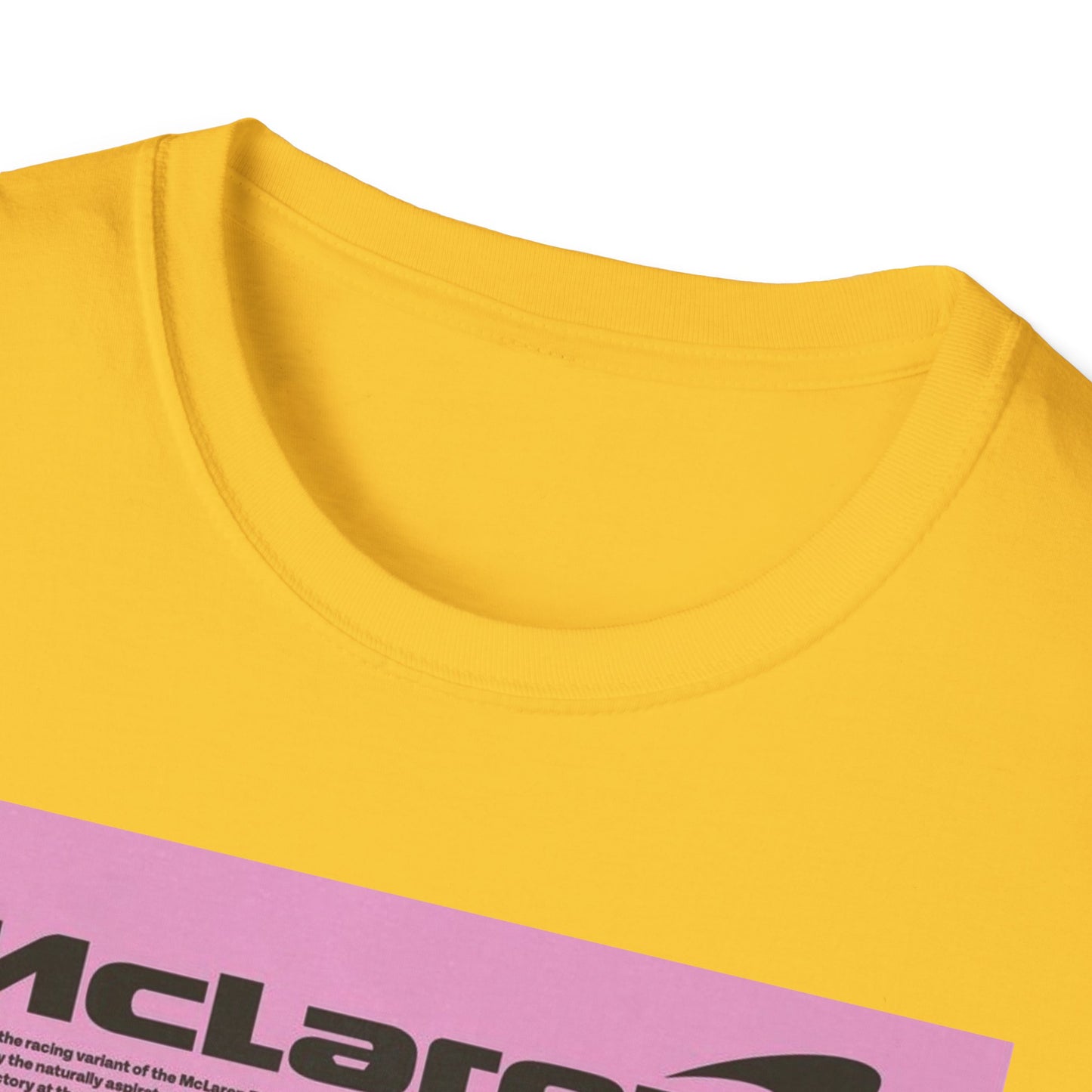 Retro McLaren Racing T-Shirt - Unisex Softstyle Tee for Car Enthusiasts
