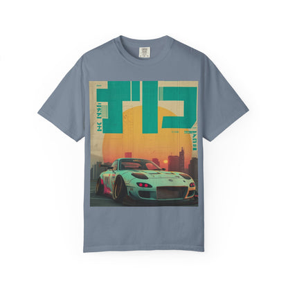 Retro Sunset Racing T-Shirt — Vintage Sports Car Graphic