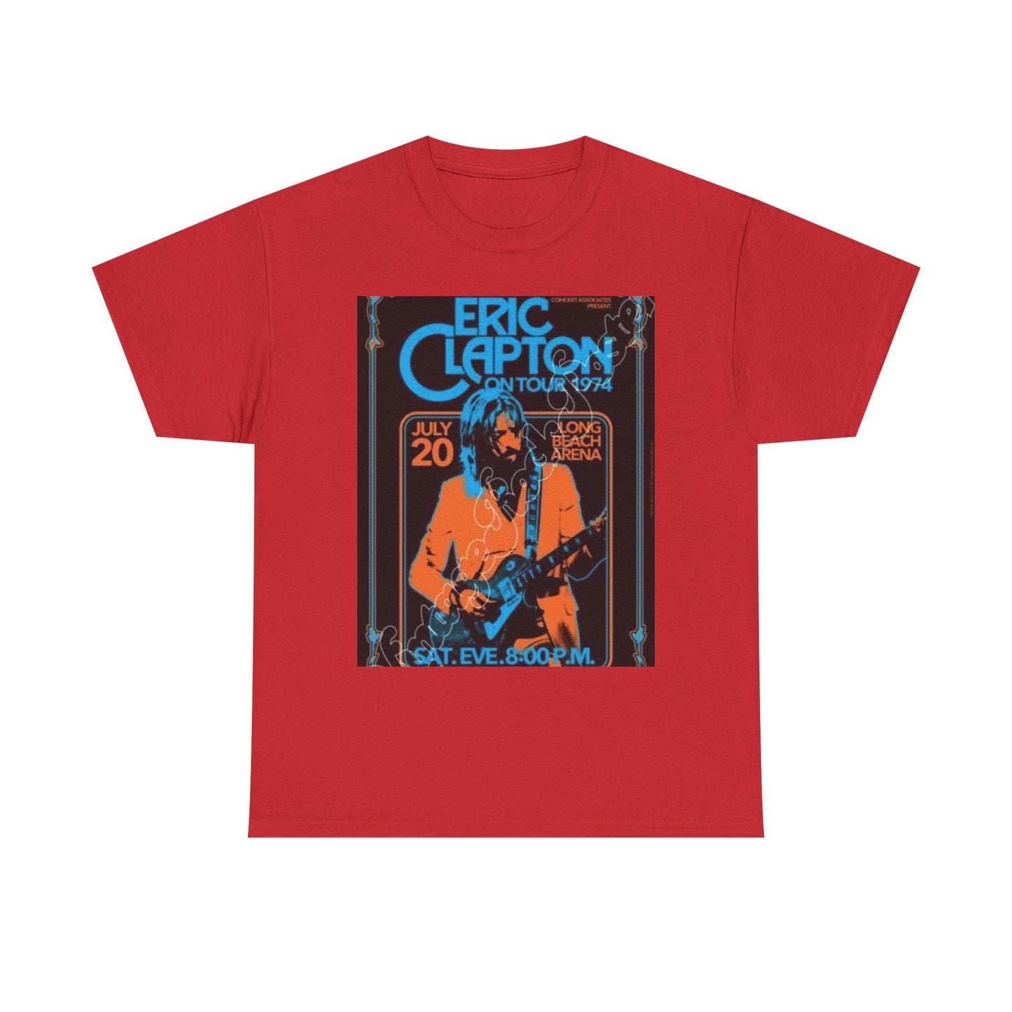 Eric Clapton Vintage Concert Tee, Music Lover Gift, 70s Tour T-Shirt, Rock and Roll Apparel, Retro Graphic Tee, Unisex Style