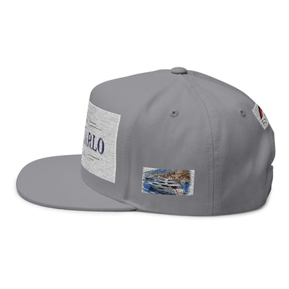 Monte Carlo Monaco Embroidered Flat Bill Cap