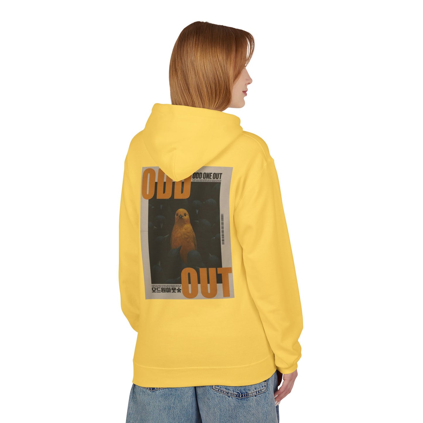 Unisex Fleece Hoodie - "Odd One Out" Design