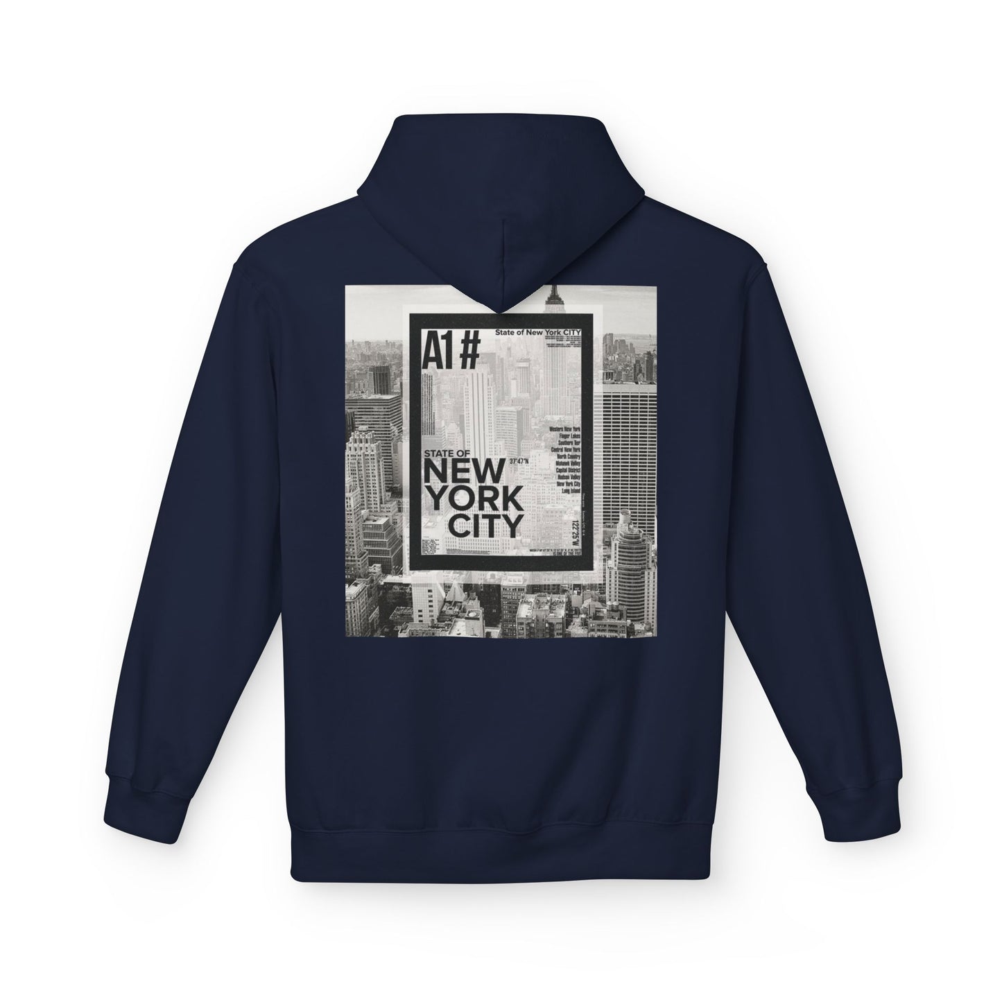 Happy Vibes Unisex Fleece Hoodie - Smiley Face Design