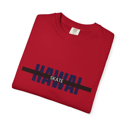 Hawaiian Skate T-Shirt | Unisex Casual Tee, Beachwear, Summer Fashion, Gift for Skaters, Vacation Essential, Graphic Tee