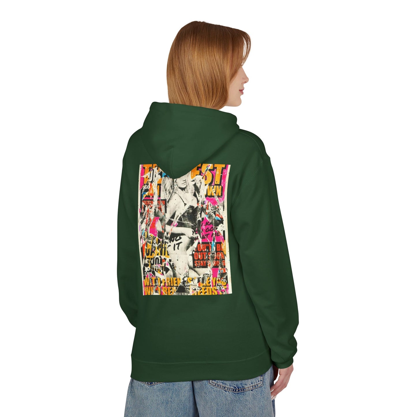 Unisex Midweight Softstyle Fleece Hoodie - Trendy Graphic Art Design