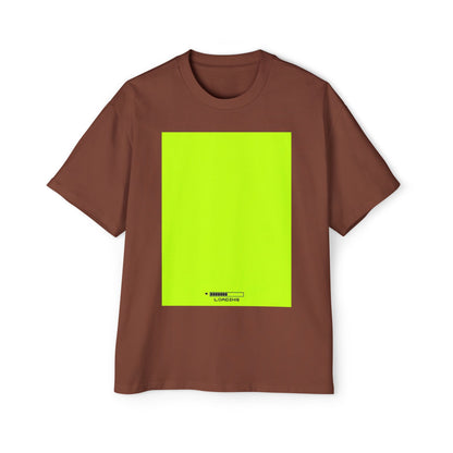 Oversized Tee — Neon Green Minimal Graphic "SUMMER LOVEDAY"