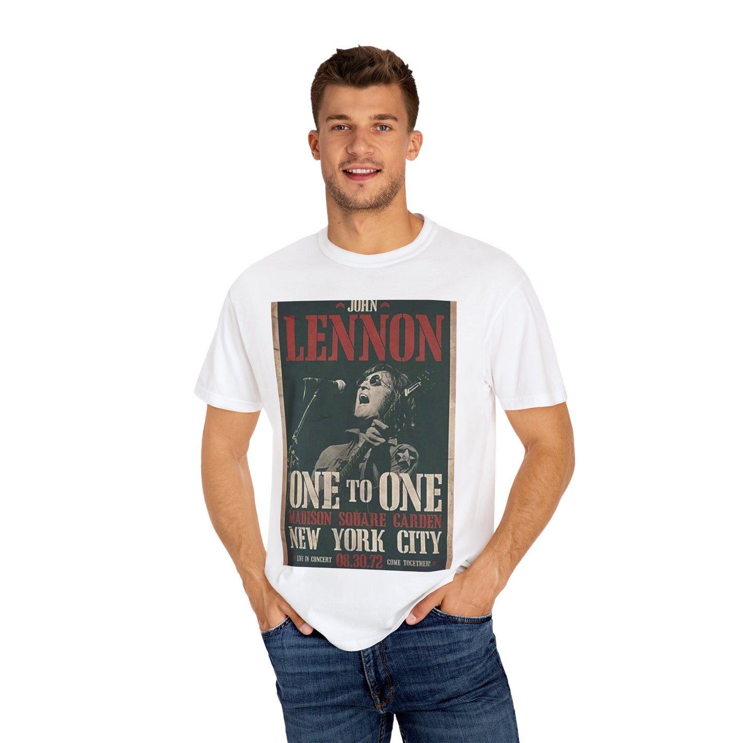 Vintage John Lennon Concert T-Shirt -  One to One, New York City