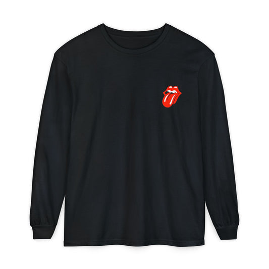 Rolling Stones-Inspired Long Sleeve T-Shirt, Vintage Rock Apparel, Music Lover Gift, Casual Fashion Top, Unisex Graphic Tee