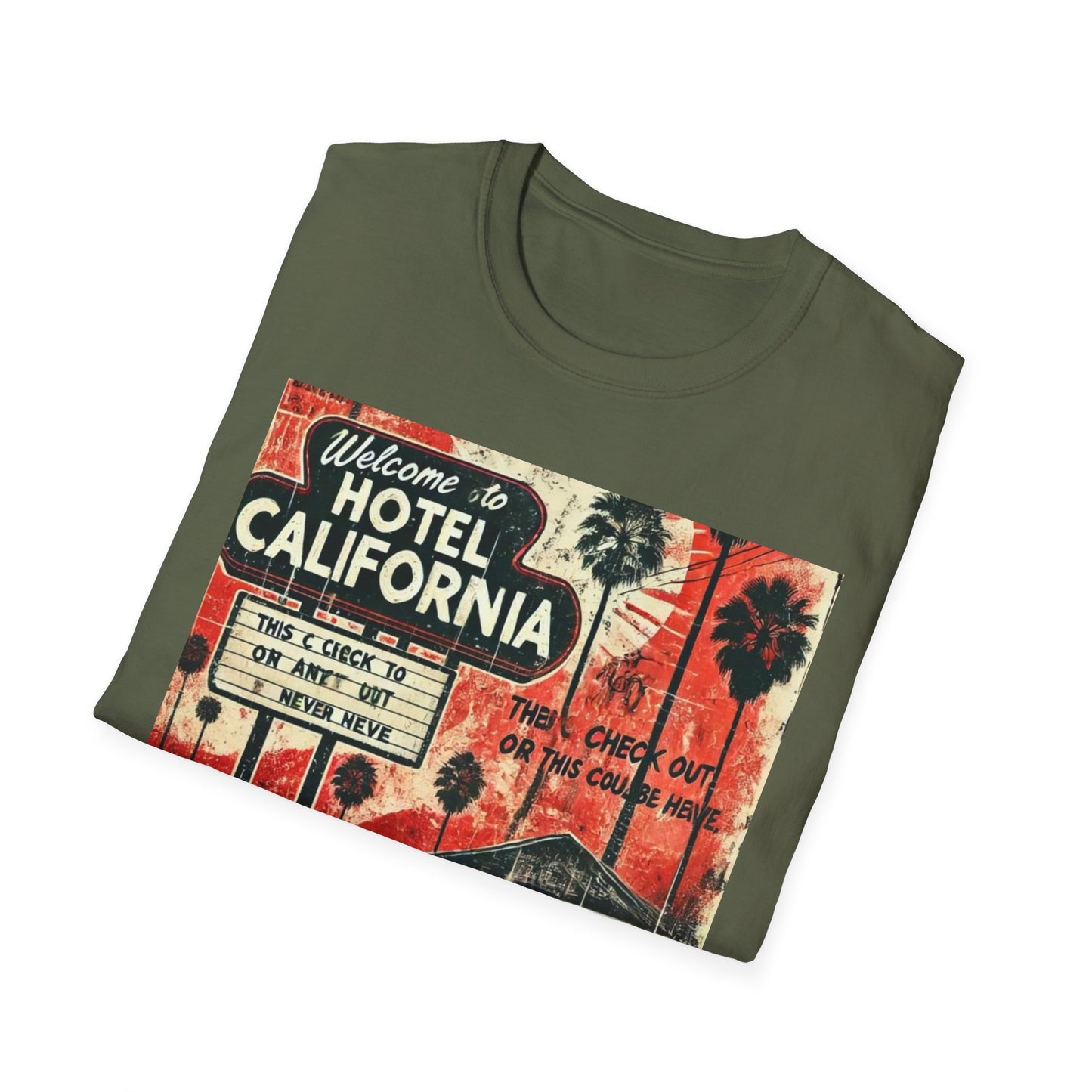 Vintage Hotel California Graphic T-Shirt – Perfect for Music Lovers