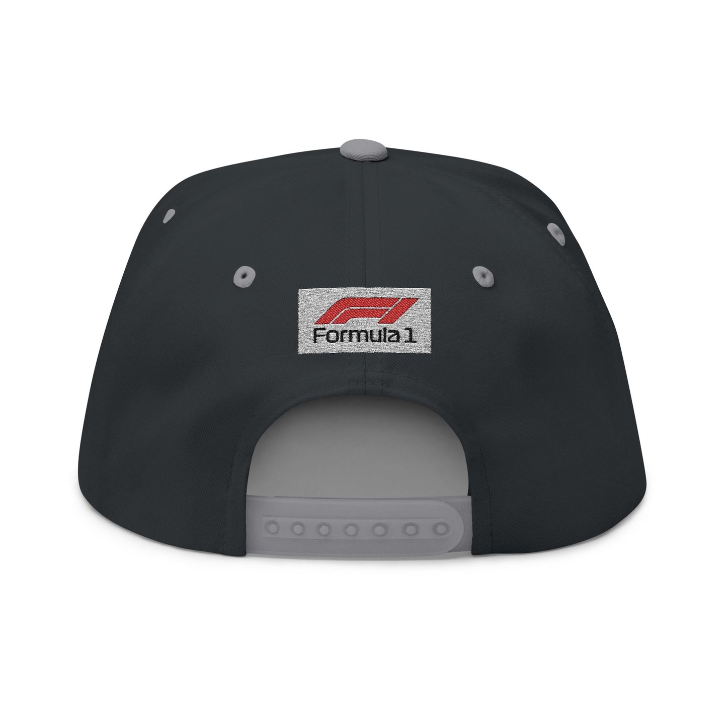Formula 1 Embroidered Flat Bill Cap – Racing Logo Snapback