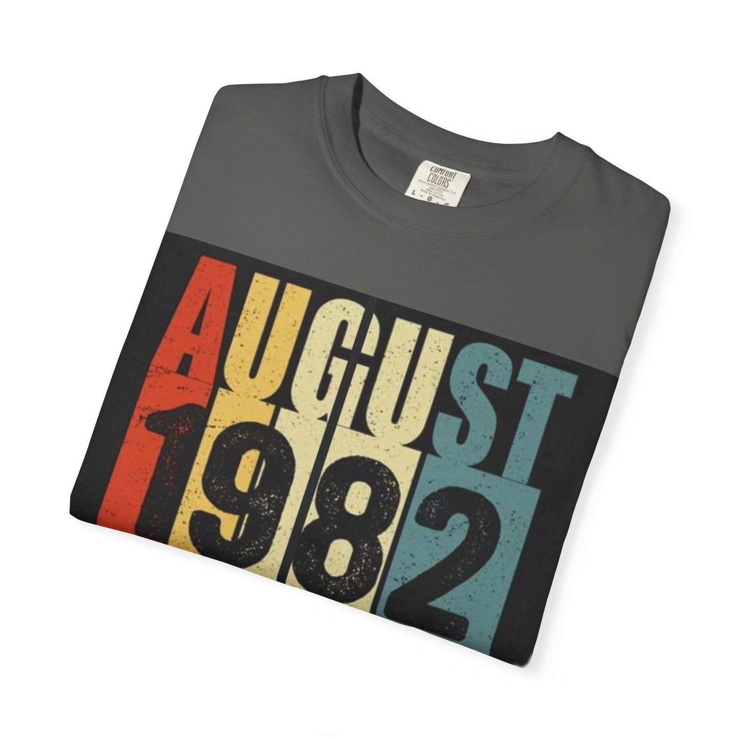 Limited Edition August 1982 Unisex Garment-Dyed T-Shirt - Celebrate 39 Years of Being Awesome