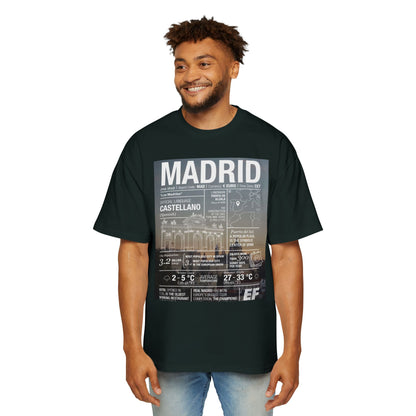 Madrid Graphic Tee — Vintage City Weather Poster T‑Shirt