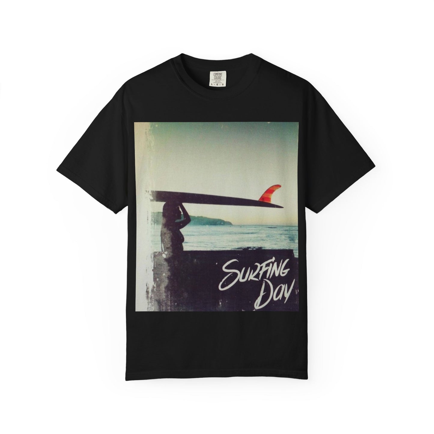Surfing Day Unisex Tee | Vintage Style T-shirt for Beach Lovers, Summer Vibes, Gift for Surfers, Casual Strolling, Summer Outings