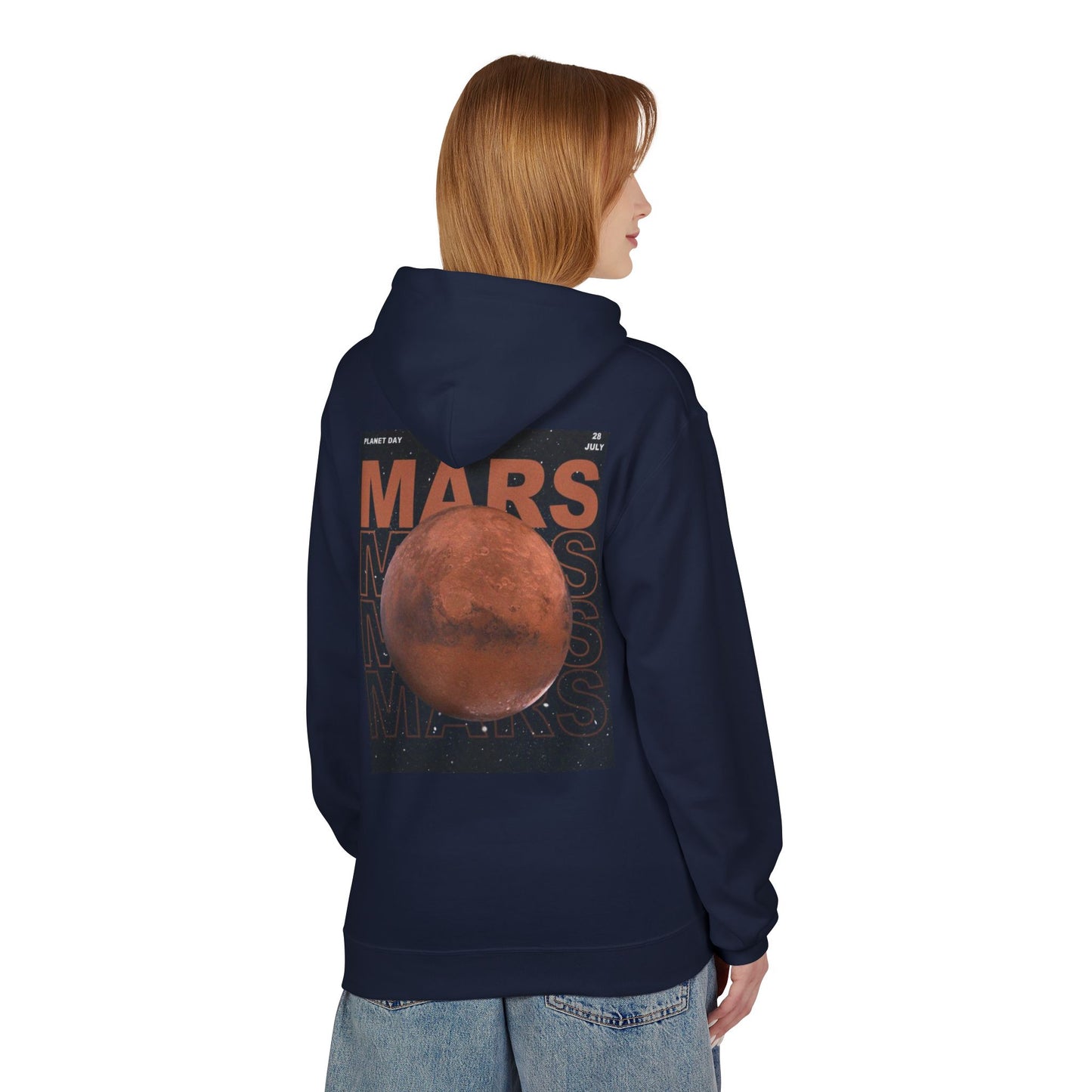 Mars Day Unisex Fleece Hoodie - Space Adventure Apparel