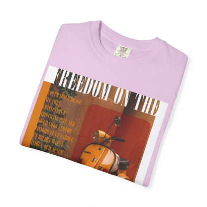 Vintage Vespa 'Freedom on the Road' T-Shirt