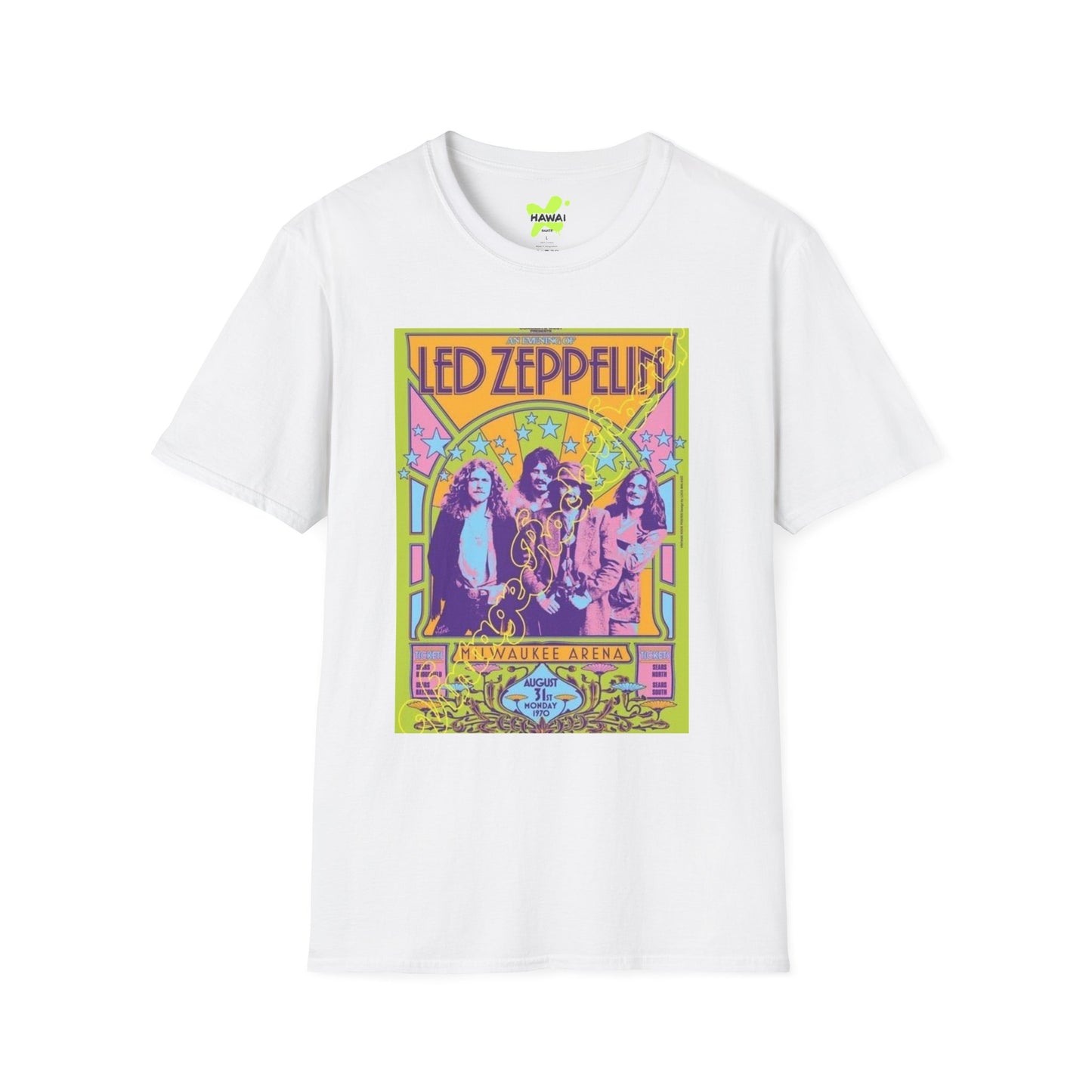 Cute Hello Kitty Cannabis T-Shirt - Unisex Softstyle Tee for Plant Lovers