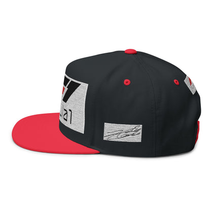 Formula 1 Embroidered Flat Bill Cap – Racing Logo Snapback