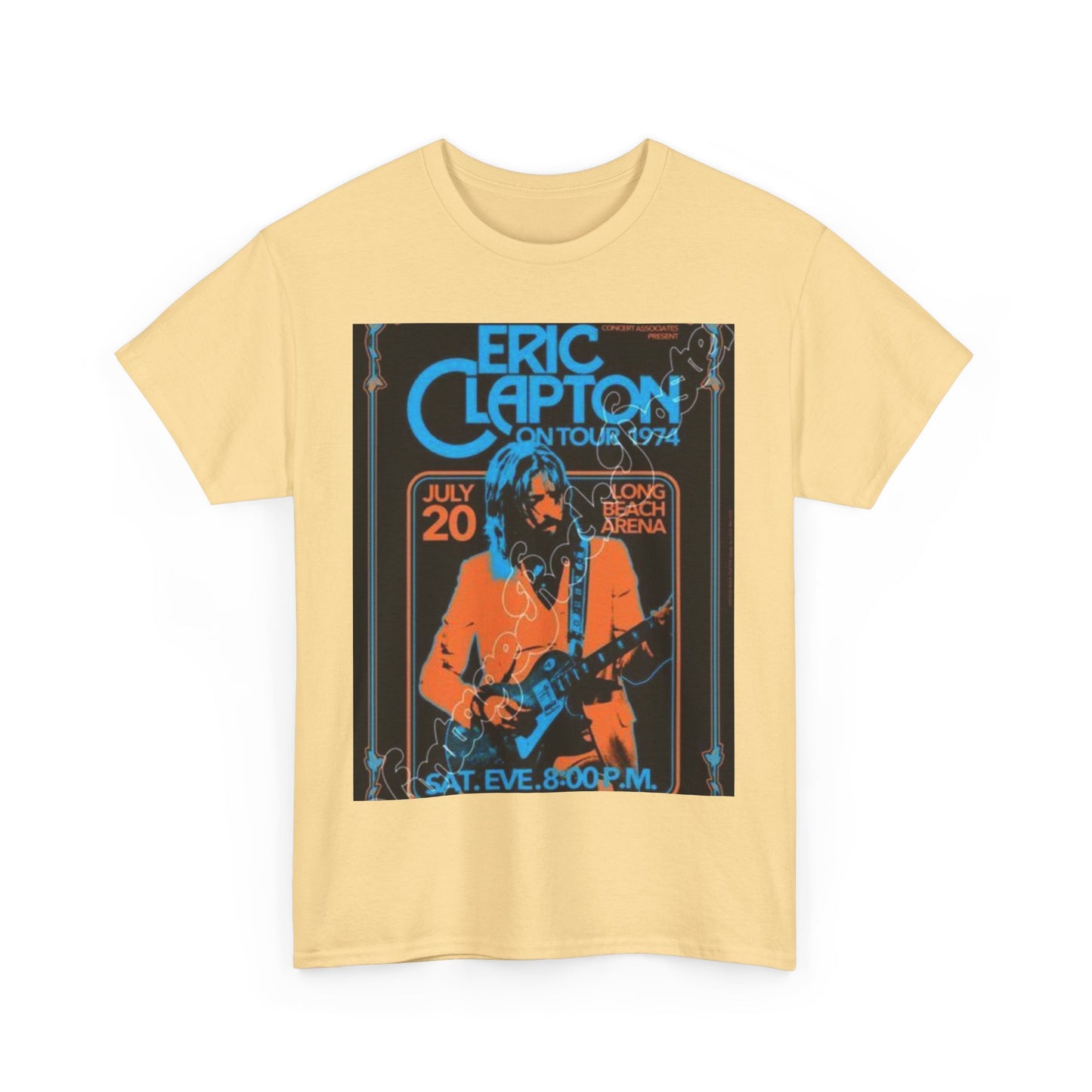 Eric Clapton Vintage Concert Tee, Music Lover Gift, 70s Tour T-Shirt, Rock and Roll Apparel, Retro Graphic Tee, Unisex Style