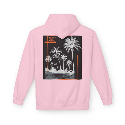 Beach Vibe Unisex Fleece Hoodie, Summer Fashion, Casual Wear, Gift for Her/Him, Cozy Lifestyle, Chill Out Apparel