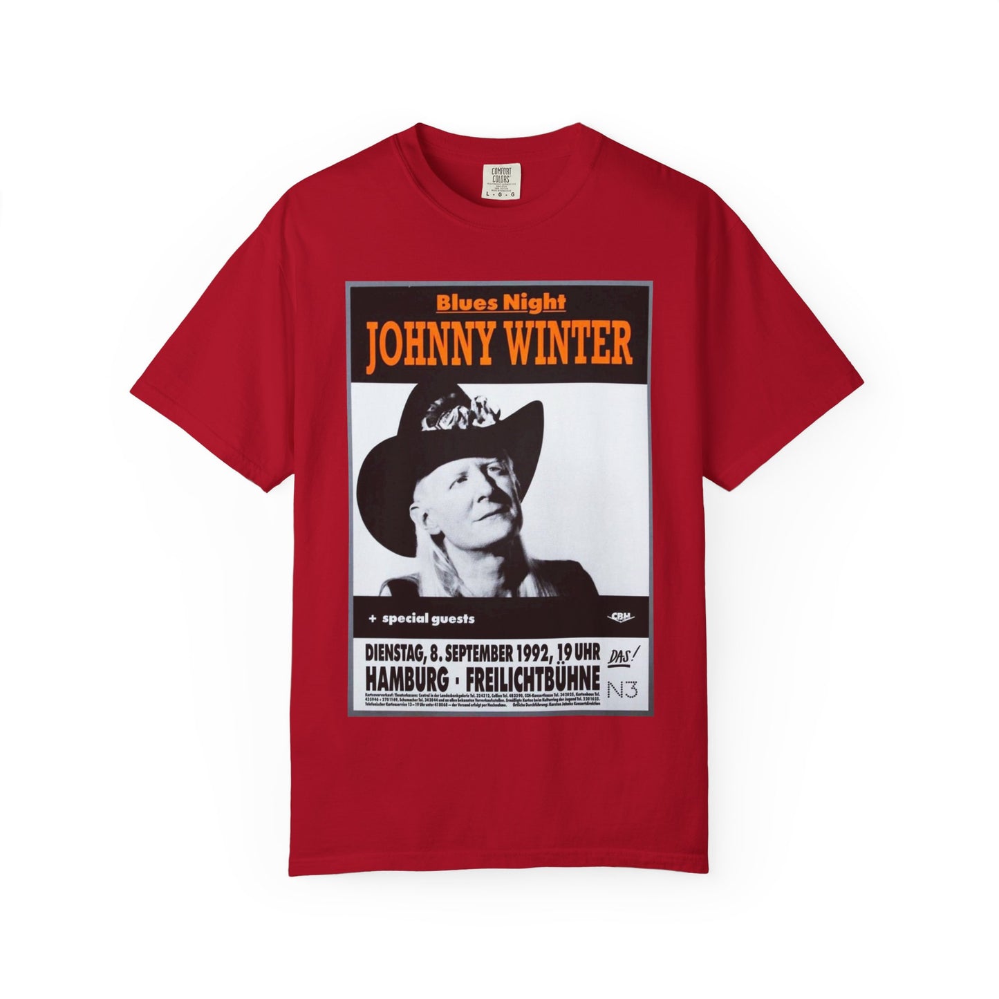 Vintage Johnny Winter Blues Night T-shirt