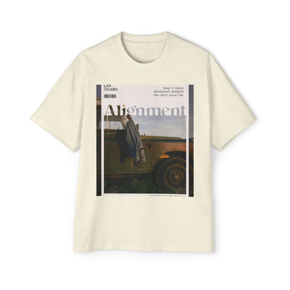 Alignment Vintage Jeep Graphic Tee – Men's Oversized Photo Print