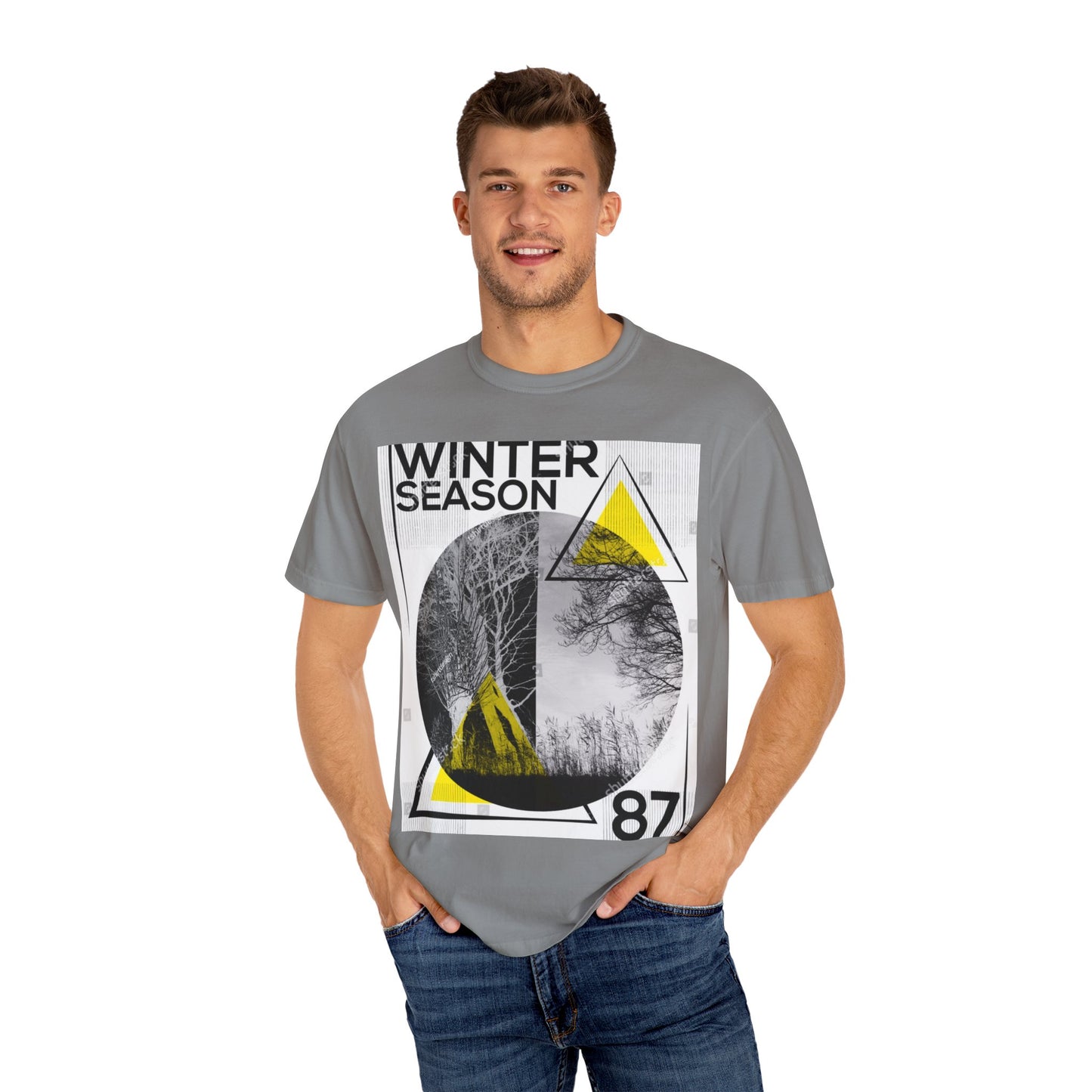 Winter Season Graphic T-shirt, Unisex Tee for Fashion Lovers, Cool Casual Wear, Winter Apparel, Unique Gift for Him/Her