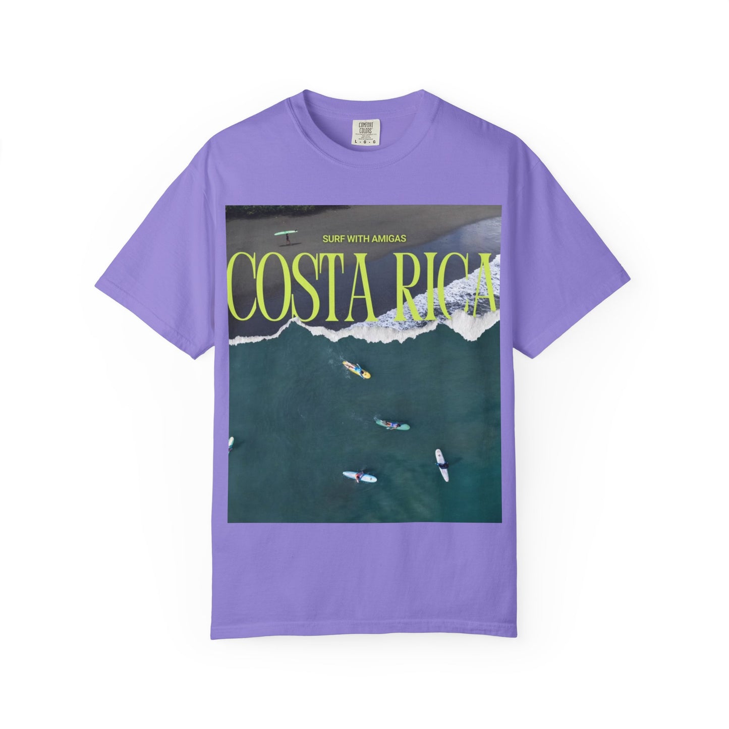 Costa Rica Surf T-Shirt — Aerial Wave & Surfers Graphic Tee