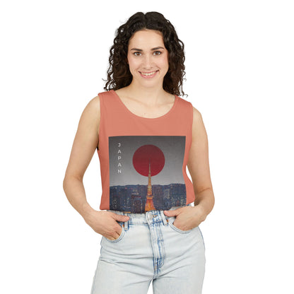 Tokyo Vintage Poster Tank — Japan Cityscape Graphic Tank Top