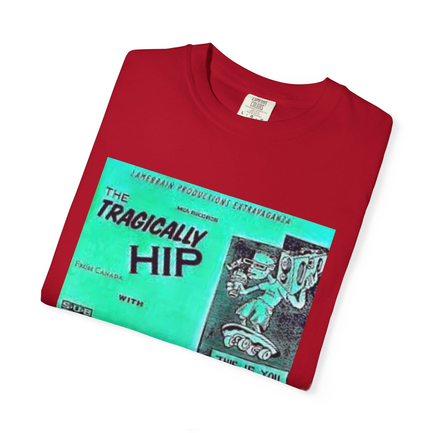 Retro Band Graphic T-Shirt - Nirvana & Tragically Hip Design